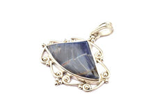 Load image into Gallery viewer, Natural Pietersite Fancy Shape Pendant Necklace In 925 Sterling Silver Statement Jewelry For Woman Jewelry, Gift For Mother, Healing Crystal

