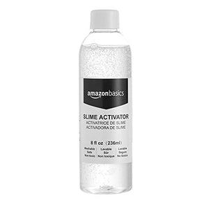 Amazon Basics Glue Slime Activator Solution, 8-oz- Great for Making Slime, 2-Pack