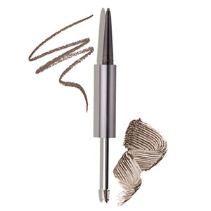 Julep Brow 101 Waterproof Dual-Ended Eyebrow Pencil and Tinted Brow Gel with Thickening Silk Fibers, Taupe & Julep Eyeshadow 101 Crème to Powder Waterproof Eyeshadow Stick, Champagne Shimmer