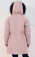 Load image into Gallery viewer, maoo garden Girls Winter Coat Heavy Fake-Down Snow Ski Jacket Fur Hood Waterproof Parka Overcoat 2017 Pink 5-6Y
