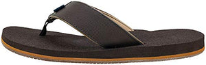 DOCKERS Men’s Sandal Super Cushion Flip Flop, Size LG, Brown, Men's 11-12