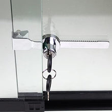 Load image into Gallery viewer, 12Pack Sliding Glass Door Ratchet Lock, Display Case Lock, Glass Case Lock, Glass Display Lock, Glass Showcase Window Key Lock, Lock for Display Case with 24 Keys (Keyed Alike)
