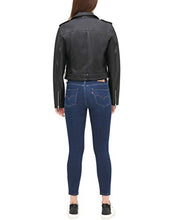 Load image into Gallery viewer, Levi&#39;s Women&#39;s Faux Leather Asymmetrical Belted Motorcycle Jacket (Regular and Plus Sizes), black, Large
