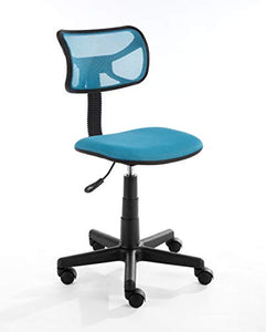 Urban Shop Swivel Mesh Task Chair, Blue