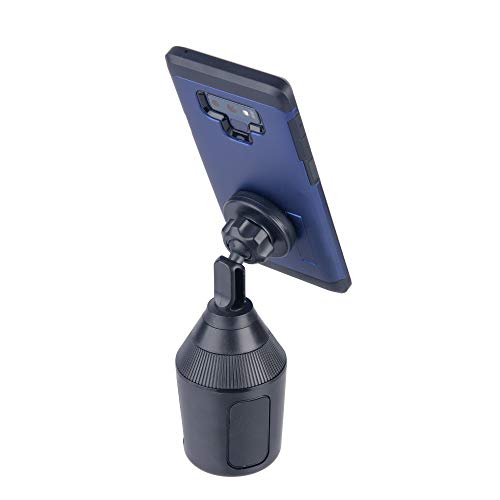 Car Phone Holder Magnetic Mount, Tackform [Cup Holder Magnet Phone Mount] Universal Car Phone Mount Fits Any Size Phone -iPhone 12/12 Pro max/11 Pro/XR/XS Max/X/8/7 Plus/6/Samsung S10/Note 9/S8/S