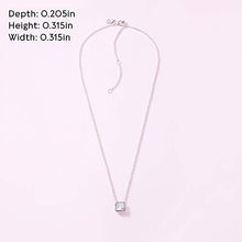 Load image into Gallery viewer, Pandora Jewelry Square Sparkle Halo Cubic Zirconia Necklace in Sterling Silver, 17.7"
