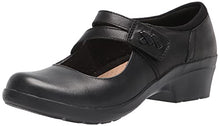 Load image into Gallery viewer, Clarks Women's Angie Bell Mary Jane Flat, Black Leather, 7
