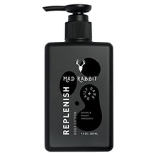 Load image into Gallery viewer, Mad Rabbit Replenish Tattoo Body Lotion - Unscented Lotion for Inked &amp; Non- Inked Skin, Non-Greasy &amp; Silicone-Free w/ Natural Ingredients, Lightweight &amp; Long-Lasting Hydration for Daily Use
