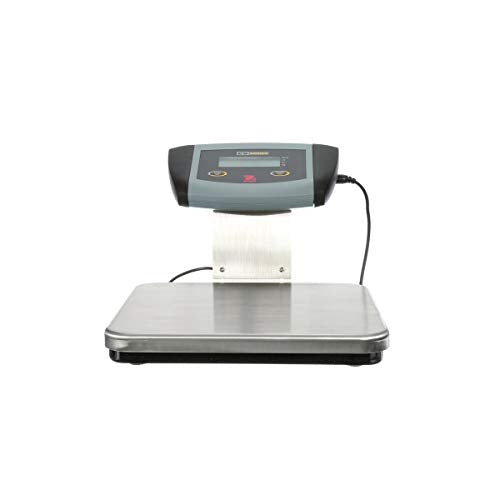 Ohaus ES Series Banch Scale ES6R, 13.23 lb x 0.005 lb. Digital Bench Scale, Stainless Steel Wash Down Floor Scale, Industrial Scale High Accuracy Luggage Scale for Shipping
