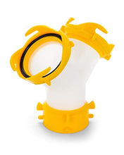 Load image into Gallery viewer, Camco 39629 Revolution Translucent Wye Fitting -Connects Two Sewer Hoses with Lug Fittings the Same Dump Station, Odor Tight Connection
