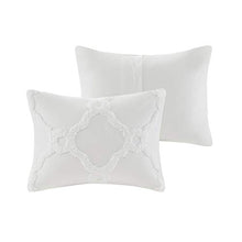Load image into Gallery viewer, Madison Park Tufted Chenille 100% Cotton Duvet Modern Luxe All Season Comforter Cover Bed Set with Matching Shams, King/California King (104 in x 92 in), Pacey, Ogee Off White
