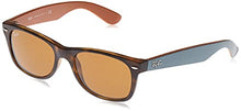 Load image into Gallery viewer, Ray-Ban RB2132 New Wayfarer Square Sunglasses, Matte Havana/B-15 Brown, 55 mm
