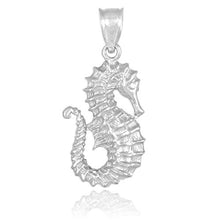 Load image into Gallery viewer, Sea Life Collection 925 Sterling Silver Seahorse Pendant
