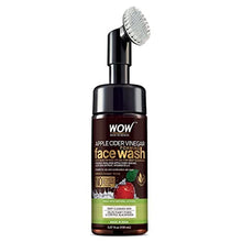 Load image into Gallery viewer, WOW Skin Science Apple Cider Vinegar Foam Exfoliating Face Wash &amp; Brush - Facial Cleanser Acne Face Wash for Women &amp; Men - Face Wash Oily Skin Gentle Face Cleanser - Natural Face Wash Sensitive Skin
