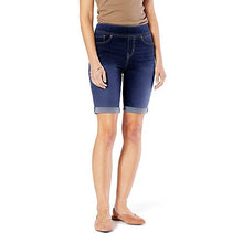 Load image into Gallery viewer, Signature by Levi Strauss &amp; Co. Gold Label Women's Totally Shaping Pull On Bermuda Shorts (Standard and Plus), Sea and Sky, 10
