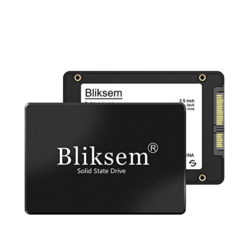 Bliksem ssd 128gb 2.5″7mm SATA III 6Gb/s 3D NAND Internal Solid State Hard Drive Up to 500Mb/s Solid State Drive (Black 128GB)