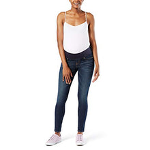Load image into Gallery viewer, Signature by Levi Strauss &amp; Co. Gold Label Women&#39;s Maternity Baby Bump Skinny Jeans, blue laguna, Medium
