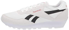 Load image into Gallery viewer, Reebok Women's Rewind Run Sneaker, White/core Black/Blush Metal, 8.5
