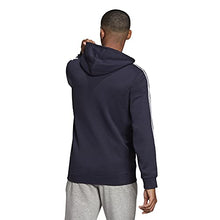Load image into Gallery viewer, adidas Men's Standard Essentials Fleece 3-Stripes Full-Zip Hoodie, Legend Ink
