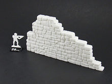 Load image into Gallery viewer, Ruined Stone Walls Set B, Terrain Scenery for Tabletop 28mm Miniatures Wargame, 3D Printed and Paintable, EnderToys
