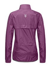 Load image into Gallery viewer, Little Donkey Andy Women’s Waterproof Cycling Bike Jacket, Running Rain Jacket, Windbreaker, Ultralight and Packable Purple XS

