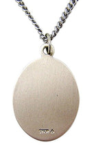 Load image into Gallery viewer, Catholic Patron Saint Pendants Sterling Silver The Divine Mercy of Jesus Medal Pendant, 1 1/4 Inch
