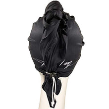 Load image into Gallery viewer, THE PERFECT HAIRCARE Microfiber Hair Towel Wrap Ultra-Fine Anti-Frizz Turban That Never Falls Off - Curly Girl Method Approved &amp; Big (40' x 27.5") - Black
