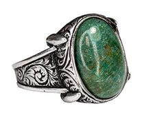 Load image into Gallery viewer, 925 Sterling Silver Mens Ring, Natural Bloodstone Gemstone, (similar to stone will be sent) Free Express Shipping
