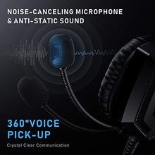 Load image into Gallery viewer, RUNMUS Gaming Headset for PS4, Xbox One, PC Headset w/Surround Sound, Noise Canceling Over Ear Headphones with Mic &amp; LED Light, Compatible with PS4, Xbox One, Switch, PC, PS3, Mac, Laptop
