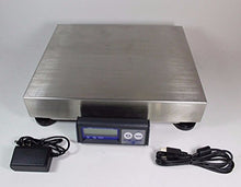 Load image into Gallery viewer, Mettler Toledo PS60-U1101-000 150LB SCALE, STAINLESS STEEL PLATTER, BASE MOUNT DISPLAY
