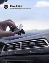 Load image into Gallery viewer, Car Cell Phone Mount, Lamicall Air Vent Clip Holder, Universal Stand Hands Free Cradle Compatible with Phone 12 Mini 11 Pro Xs Xs Max Xr X 8 7 6 6s Plus SE and Other 4.7-6.5'' Smartphones - Silver
