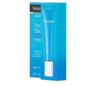 Neutrogena Hydro Boost Hydrating Gel Eye Cream with Hyaluronic Acid, Dermatologist Recommended Water Gel Under-Eye Cream, Oil-, Dye- & Fragrance Free, 0.5 fl. oz