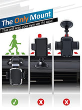 Load image into Gallery viewer, BESTRIX Phone Holder for Car, SmartClamp Car Phone Mount | Dashboard Cell Phone Car Phone Holder Compatible with iPhone 12 11 Pro, Xr, Xs, XS MAX,XR,X, Galaxy S20 Note 20 Ultra &amp; All Smartphones
