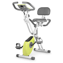Load image into Gallery viewer, leikefitness LEIKE X Bike Ultra-Quiet Folding Exercise Bike, Magnetic Upright Bicycle with Heart Rate,LCD Monitor and easy to assemble 2200 (YELLOW)
