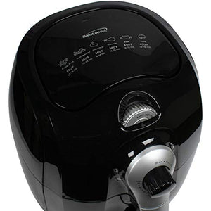 Brentwood Electric Air Fryer 1400-Watt, Timer & Temp. Control, 3.7 Quart, Black