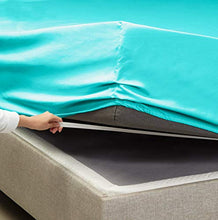 Load image into Gallery viewer, 6 Piece Queen Sheets - Bed Sheets Queen Size – Bed Sheet Set Queen Size - 6 PC Sheets - Deep Pocket Queen Sheets Microfiber Queen Bedding Sets Hypoallergenic Sheets - Queen - Teal Blue

