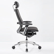 Load image into Gallery viewer, IC2 Mesh Black Shell Ergonomic Computer Chair with Headrest Dimensions: 25.5-27.5&quot;W x 28&quot;D x 45-52&quot;H Seat Dimensions: 19&quot;Wx17-19&quot;Dx16-21&quot;H Black Mesh/Black/Black Poly Shell/Chrome Arms and Base
