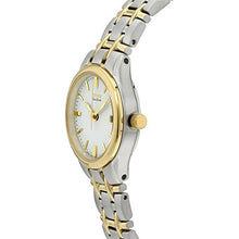 Load image into Gallery viewer, Citizen Women's Eco-Drive Dress Classic Watch in Two-tone Stainless Steel, White Dial (Model: EW1264-50A)
