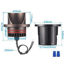 Load image into Gallery viewer, LEONLITE 6-Pack 12V Landscape Well Lights Low Voltage, 6W LED In-Ground Lighting, 3000K Bundle LEONLITE 8-Pack LED Low Voltage Bollard Landscape Lights, 12V-24V AC/DC, 5W 400lm, 3000K
