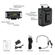 Load image into Gallery viewer, Giecy Voice Amplifier Portable Bluetooth 30W 2800mAh Rechargeable PA System Speaker for Multiple Locations Such as Classroom, Meetings and Outdoors
