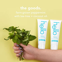 Load image into Gallery viewer, Hello Antiplaque and Whitening Fluoride Free Toothpaste, Natural Peppermint Flavor, SLS Free, Gluten Free, and Peroxide Free, 4.7 Ounce (Pack of 4)
