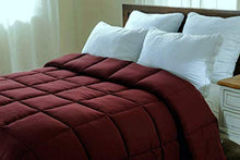 Load image into Gallery viewer, Decent Bedding Ultra Soft 1PC All Season Down Alternative Quilted Comforter, Hypoallergenic-Egyptian Cotton, 400 GSM-Box Stitched-Duvet Insert/Stand Alone Comforter, Cal. King, Burgundy, 90'' x 106''
