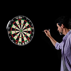 Rally and Roar 18" Standard Bristle Dartboard w/ Mounting Brackets, Self Healing, Galvanized Wiring