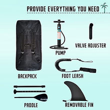 Load image into Gallery viewer, EGGORY Inflatable Stand Up Paddle Board,10'6"x 32"x 6" | SUP Surfboard with Premium SUP Accessories &amp; Backpack, Adj Paddle, Pump, Leash, Valve Adjuster | Youth &amp; Adult Surfing Boat
