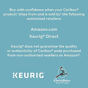 Caribou Coffee Obsidian, Single-Serve Keurig K-Cup Pods, Medium Roast Coffee, 72 Count