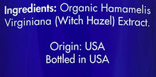Load image into Gallery viewer, Zongle USDA Certified Organic Witch Hazel, Hamamelis Virginiana, 4 OZ
