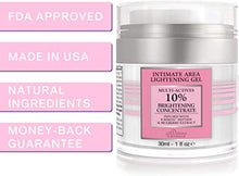 Load image into Gallery viewer, Divine Derriere Intimate Skin Lightening Gel for Body, Face, Bikini and Sensitive Areas - Skin Bleaching Cream Contains Mulberry Extract, Arbutin, Skin Lightening Peptide 30ml / 1 oz.
