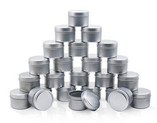 Load image into Gallery viewer, JulWhisper Candle Tin 24 Piece 8.5oz + 24 Piece 5oz Candle Jar for Candle Making, Candle Metal Tin
