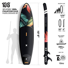 Load image into Gallery viewer, Hurley PhantomTour 10' 6" Stand Up Paddle Board with Hikeable Backpack, Air Pump, Adjustable Floating Paddle, Coiled Leash, Fin &amp; Repair Kit (Paradise)
