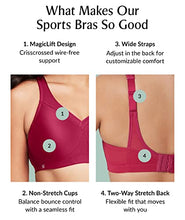 Load image into Gallery viewer, Glamorise Womens MagicLift Seamless Wirefree #1006 Sports Bra, Café, 40F US
